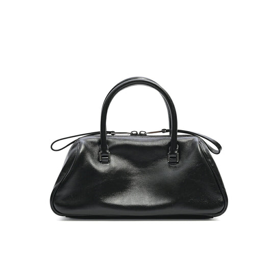 FERRAGAMO カーフレザー100% 2WAYボウリングバッグ