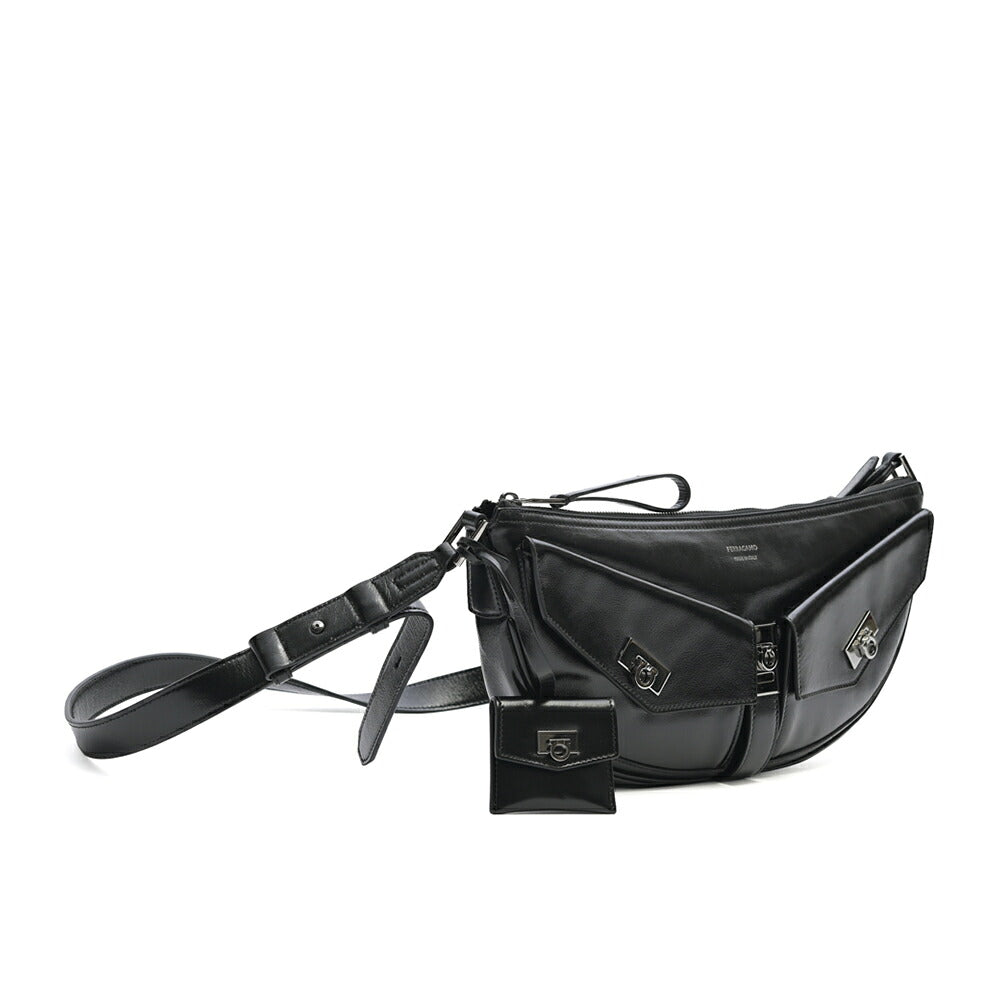 FERRAGAMO カーフレザー100% 2WAYホーボーバッグ