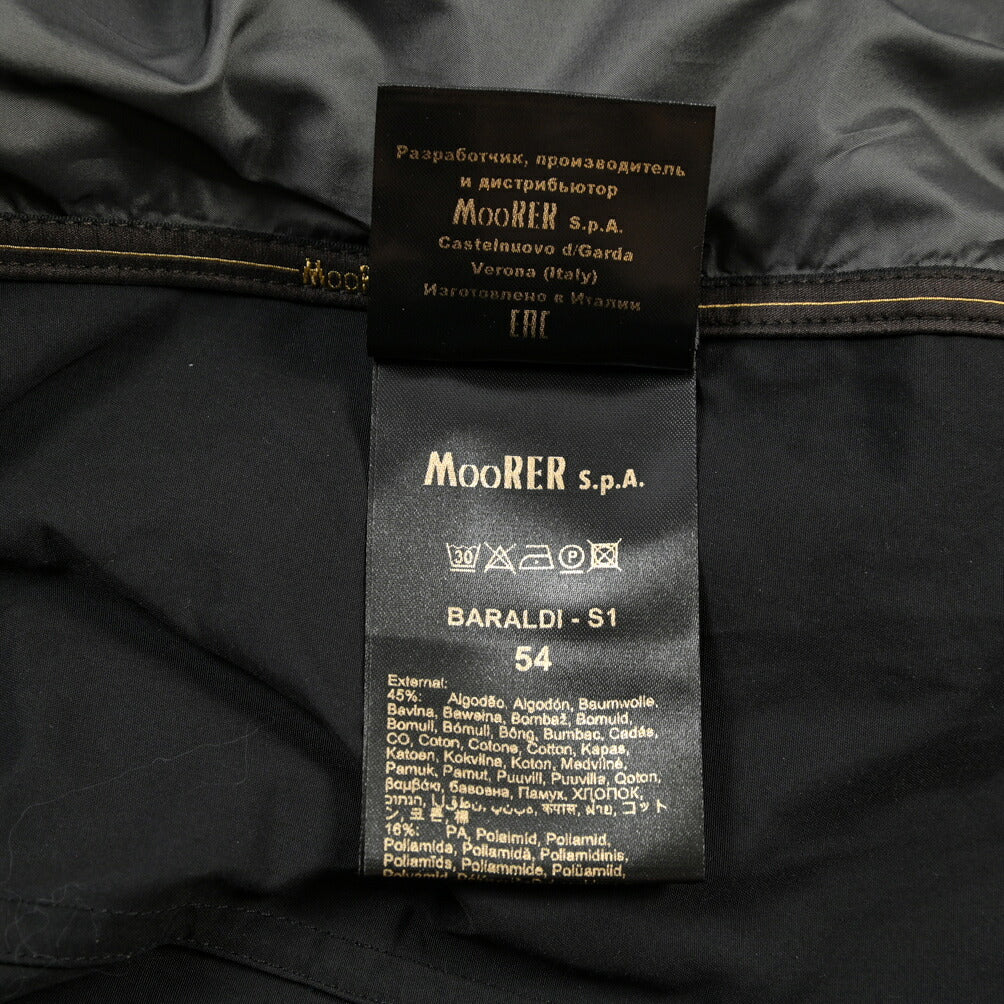 MOORER “BARALDI-S1” 高機能コットン スタンドカラーフィールドジャケット / ACQUA RESISTANT (撥水)
