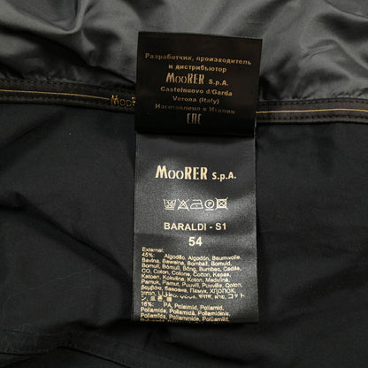 MOORER “BARALDI-S1” 高機能コットン スタンドカラーフィールドジャケット / ACQUA RESISTANT (撥水)