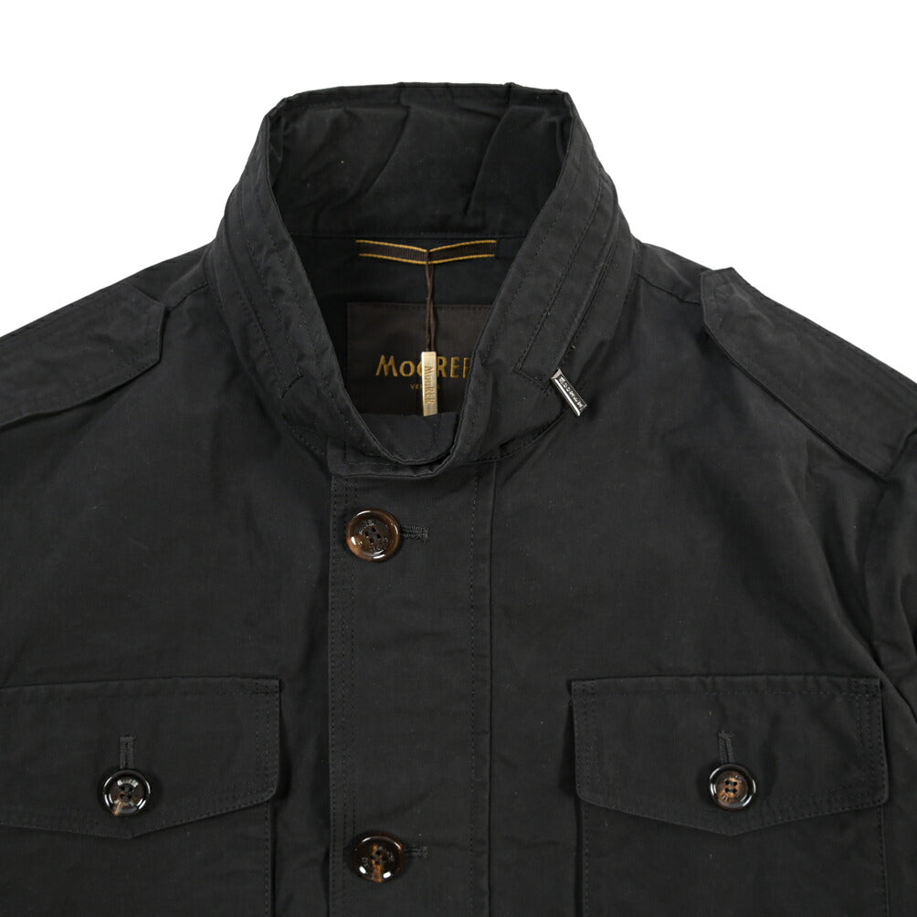 MOORER “BARALDI-S1” 高機能コットン スタンドカラーフィールドジャケット / ACQUA RESISTANT (撥水)