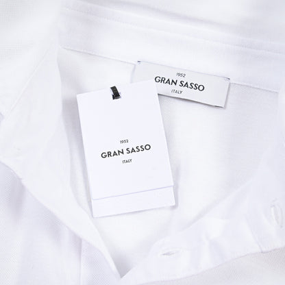 GRAN SASSO コットン100% 半袖鹿の子ポロシャツ