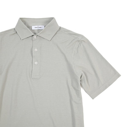 GRAN SASSO コットン100% 半袖鹿の子ポロシャツ
