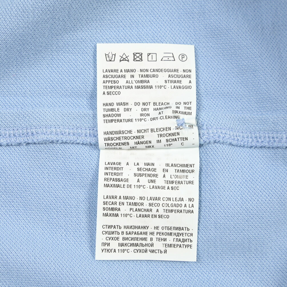 GRAN SASSO コットン100% 半袖鹿の子ポロシャツ