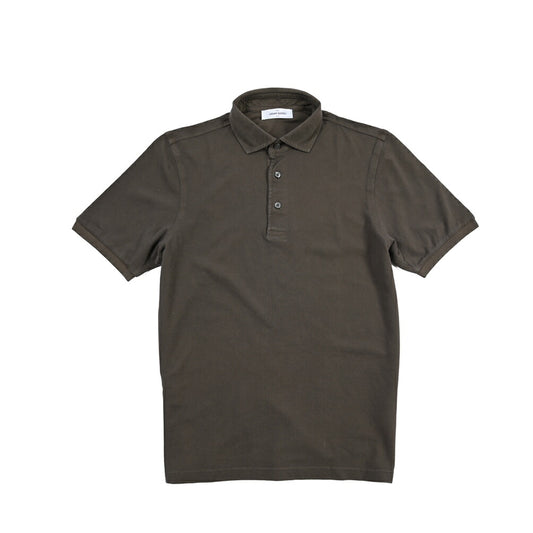 GRAN SASSO コットン100% 半袖鹿の子ポロシャツ