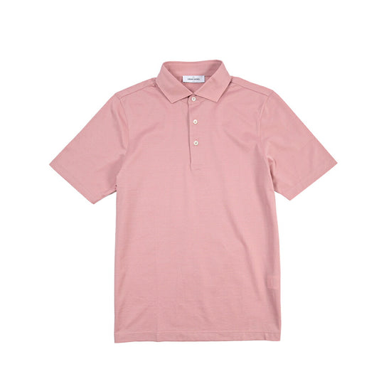 GRAN SASSO コットン100% 半袖鹿の子ポロシャツ