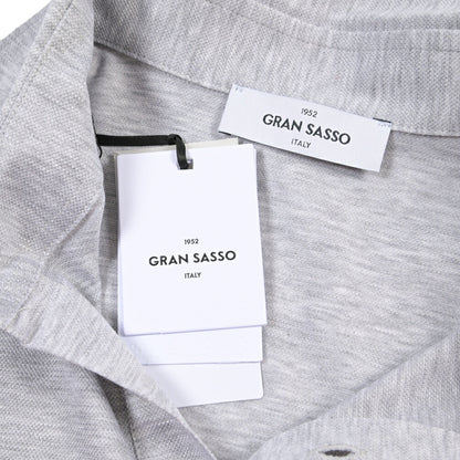 GRAN SASSO コットン100% 半袖鹿の子ポロシャツ