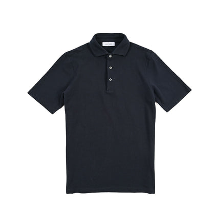 GRAN SASSO コットン100% 半袖鹿の子ポロシャツ
