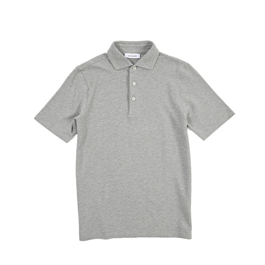 GRAN SASSO コットン100% 半袖鹿の子ポロシャツ