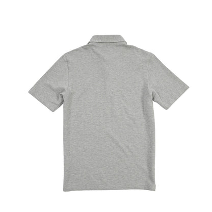 GRAN SASSO コットン100% 半袖鹿の子ポロシャツ