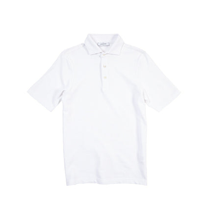 GRAN SASSO コットン100% 半袖鹿の子ポロシャツ