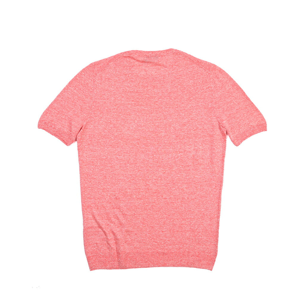GRAN SASSO リネン100% ハイゲージクルーネック半袖Tシャツ