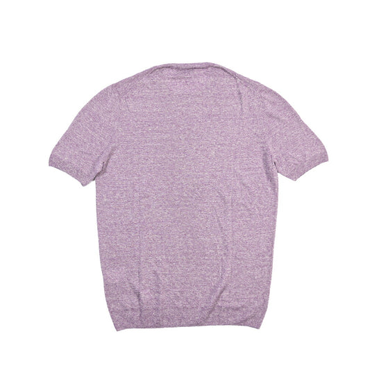 GRAN SASSO リネン100% クルーネック半袖ニットTシャツ