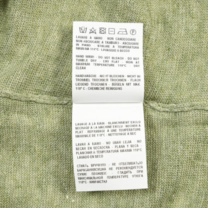 GRAN SASSO リネン100% ハイゲージクルーネック半袖ニットTシャツ