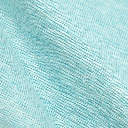 GRAN SASSO リネン100% ハイゲージクルーネック半袖ニットTシャツ