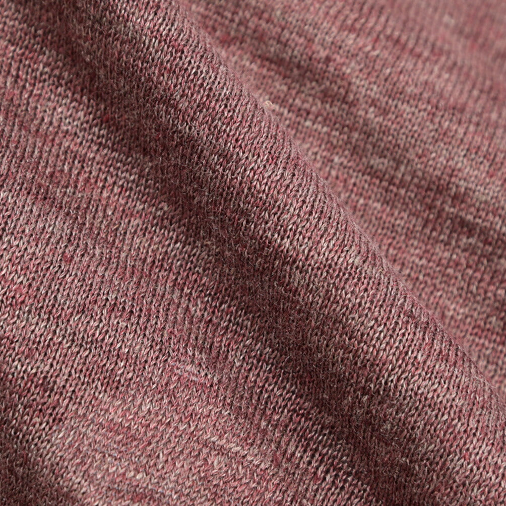 GRAN SASSO リネン100% クルーネック半袖ニットTシャツ
