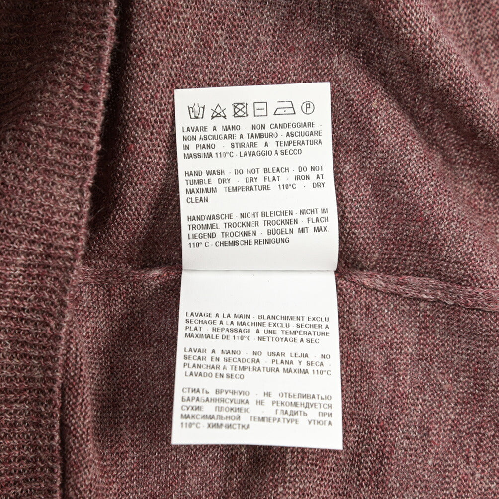 GRAN SASSO リネン100% クルーネック半袖ニットTシャツ