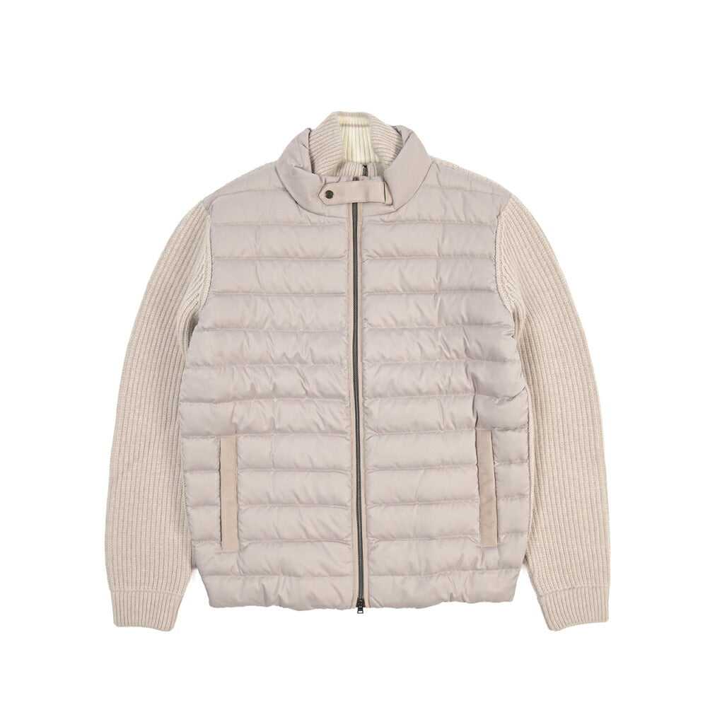 26-27AW HERNO 異素材コンビ 中綿入り ハイブリッドジャケット