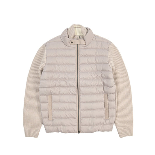 26-27AW HERNO 異素材コンビ 中綿入り ハイブリッドジャケット