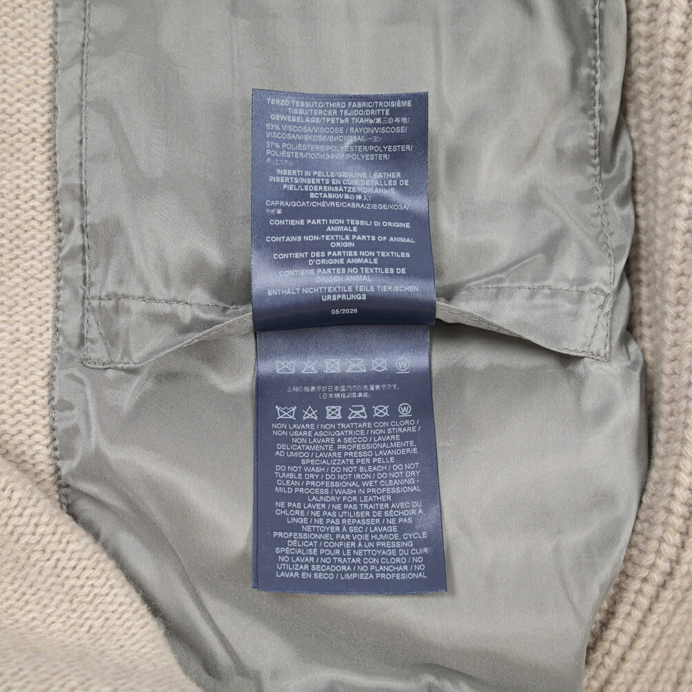 26-27AW HERNO 異素材コンビ 中綿入り ハイブリッドジャケット