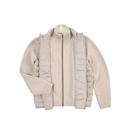 26-27AW HERNO 異素材コンビ 中綿入り ハイブリッドジャケット