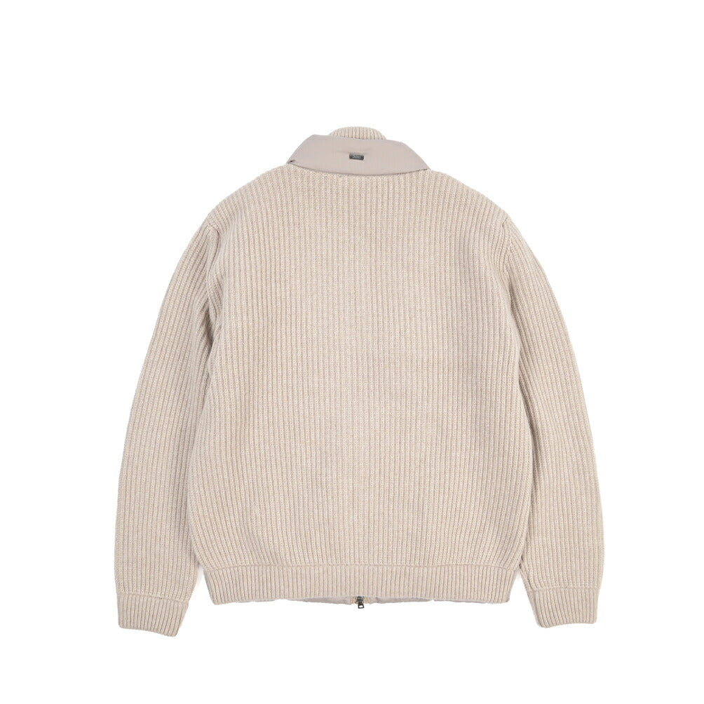 26-27AW HERNO 異素材コンビ 中綿入り ハイブリッドジャケット