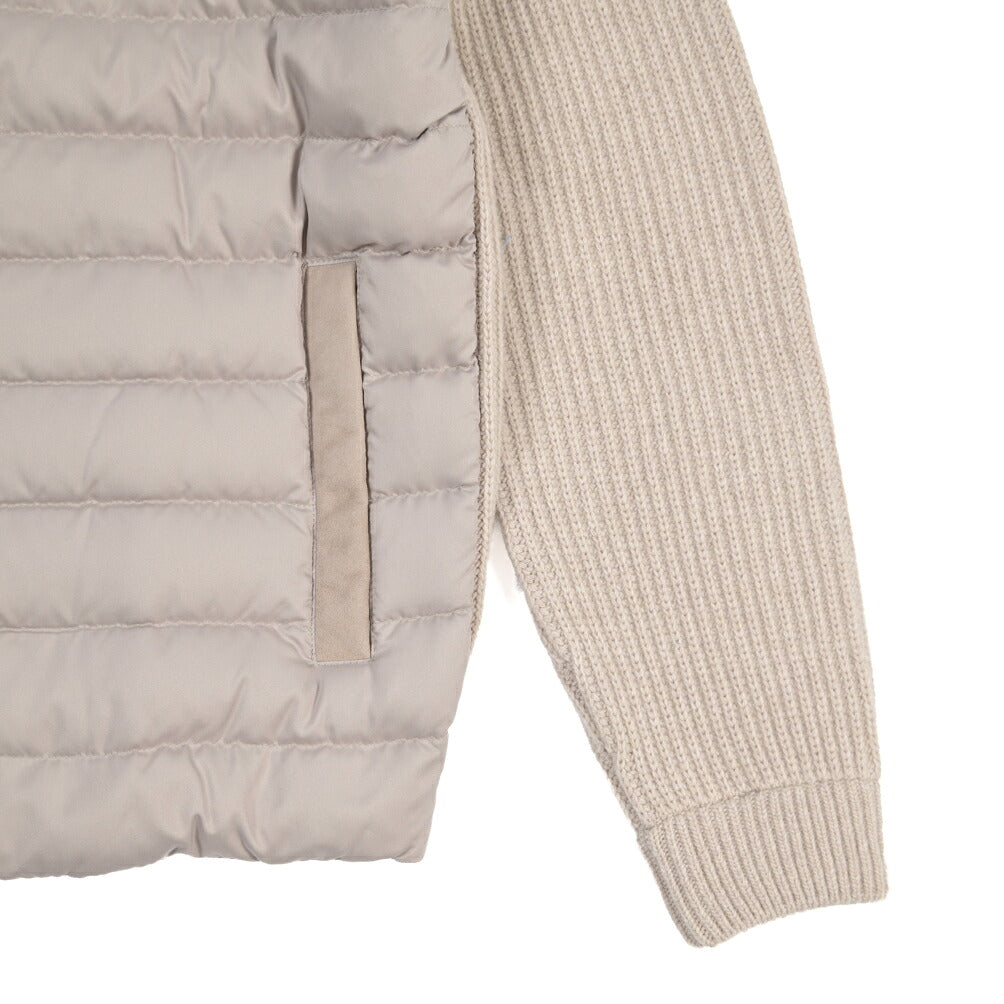 26-27AW HERNO 異素材コンビ 中綿入り ハイブリッドジャケット