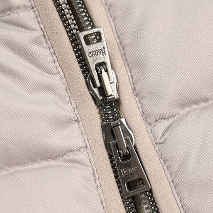 26-27AW HERNO 異素材コンビ 中綿入り ハイブリッドジャケット