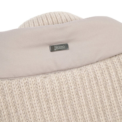 26-27AW HERNO 異素材コンビ 中綿入り ハイブリッドジャケット