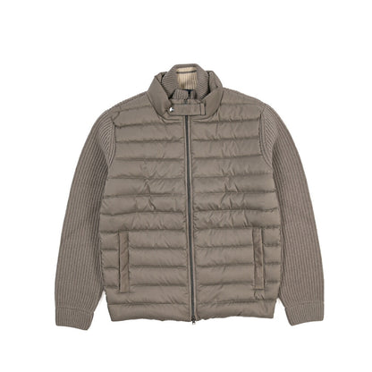 26-27AW HERNO 異素材コンビ 中綿入り ハイブリッドジャケット