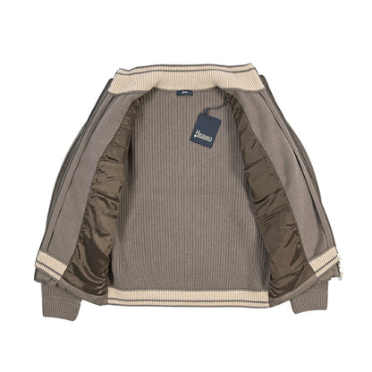26-27AW HERNO 異素材コンビ 中綿入り ハイブリッドジャケット