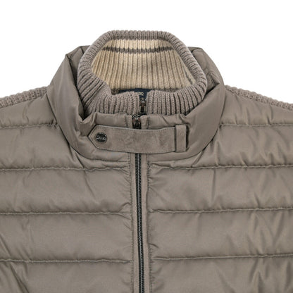 26-27AW HERNO 異素材コンビ 中綿入り ハイブリッドジャケット