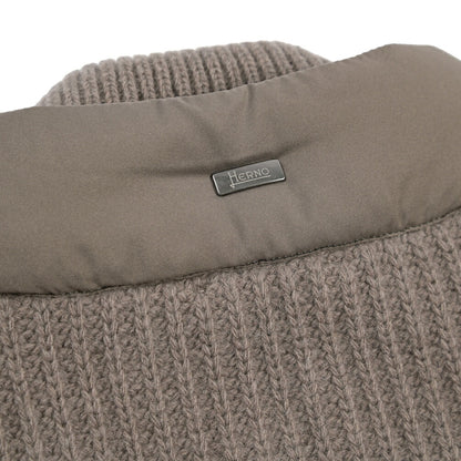 26-27AW HERNO 異素材コンビ 中綿入り ハイブリッドジャケット