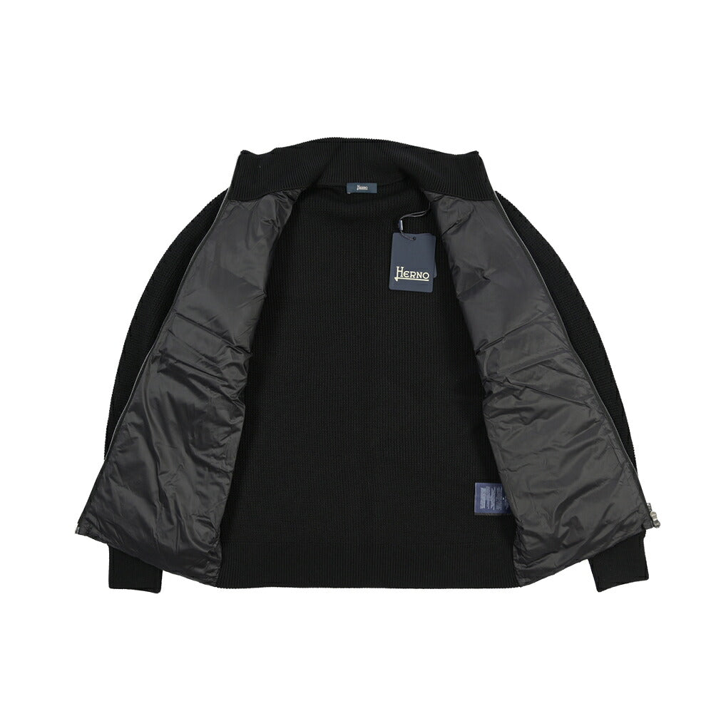 26-27AW HERNO 異素材コンビ ボンバージャケット / REGULAR FIT