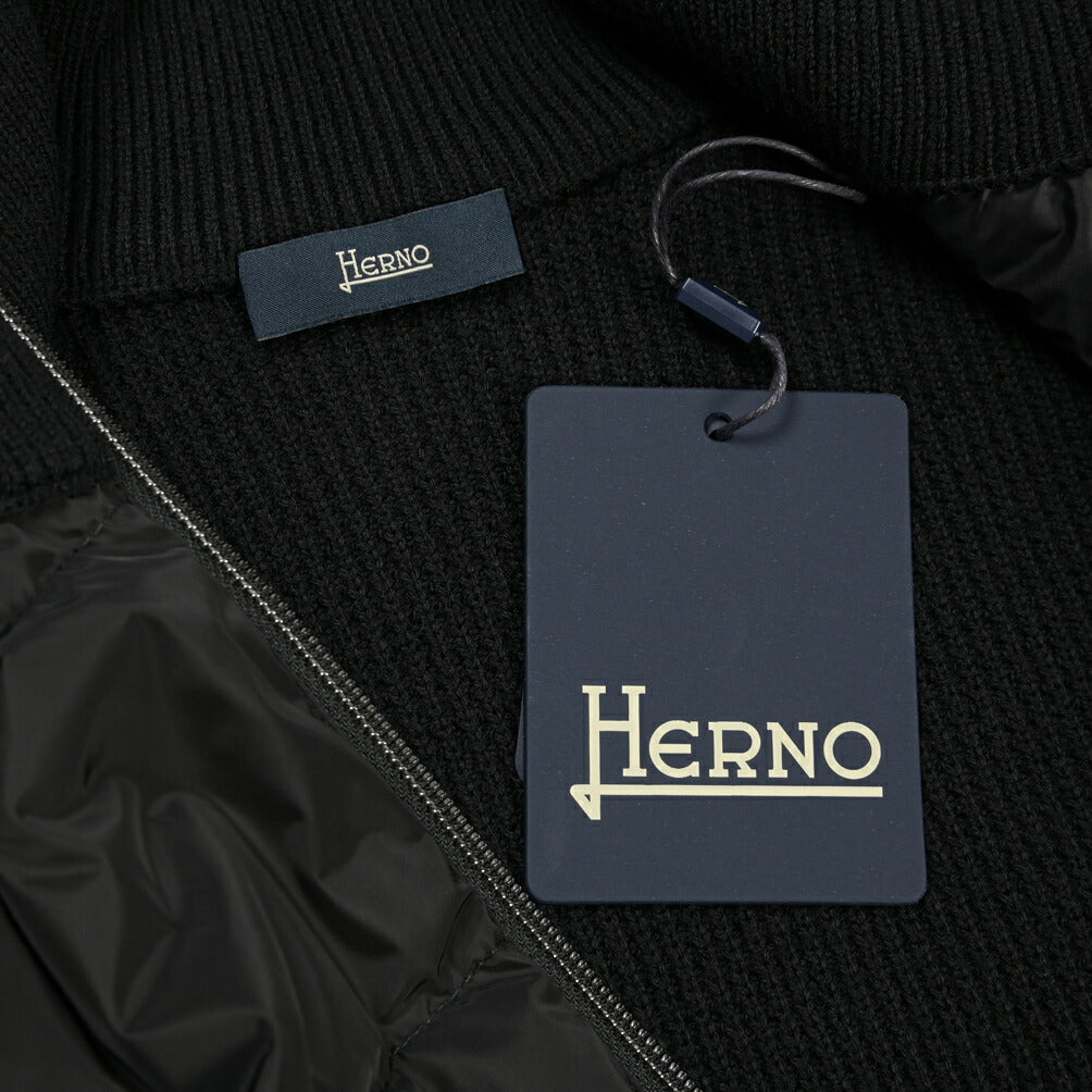 26-27AW HERNO 異素材コンビ ボンバージャケット / REGULAR FIT