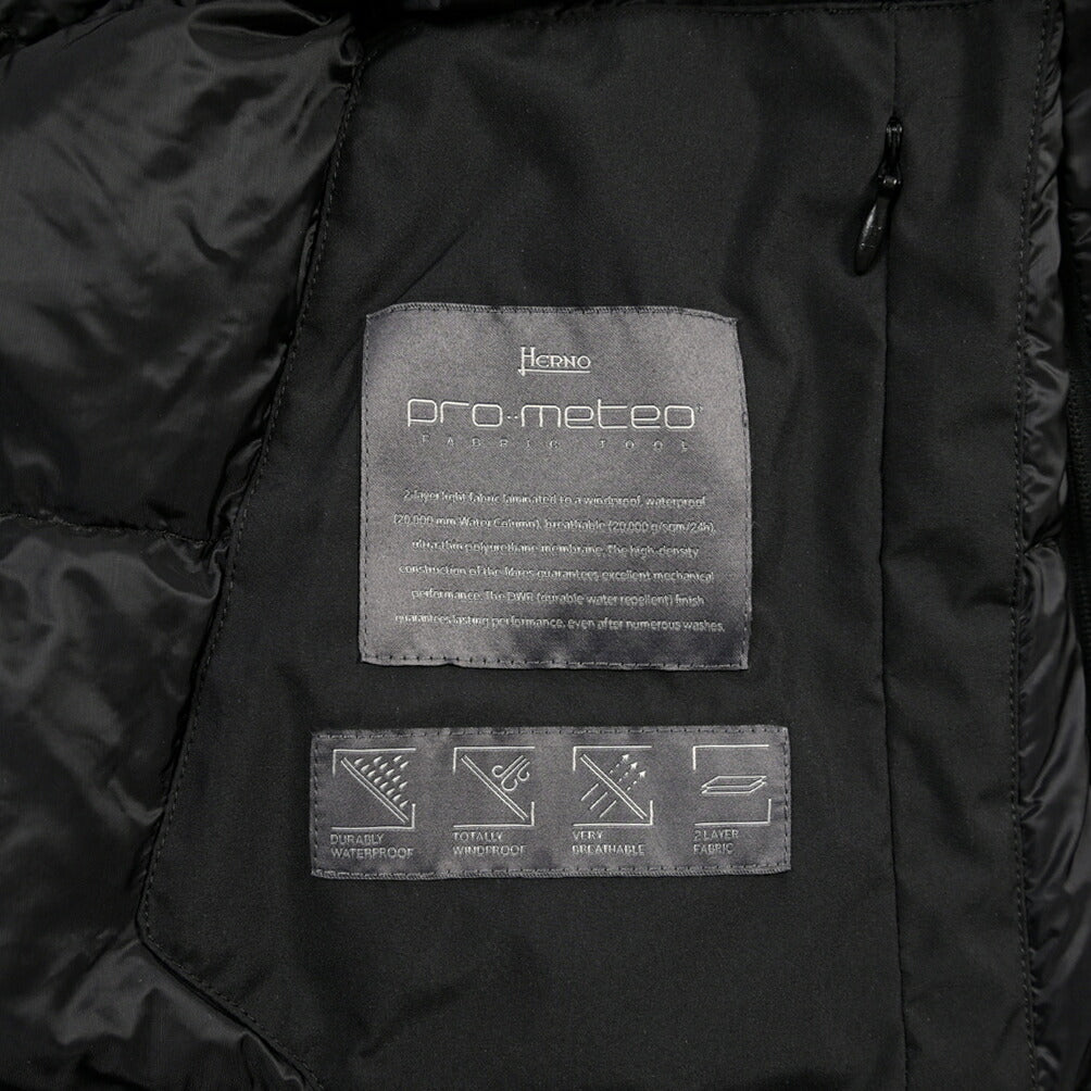 26-27AW HERNO “FUNCTIONAL WARDROBE” PRO-METEO 2レイヤー フード付きダウンコート / RELAX FIT / レディース