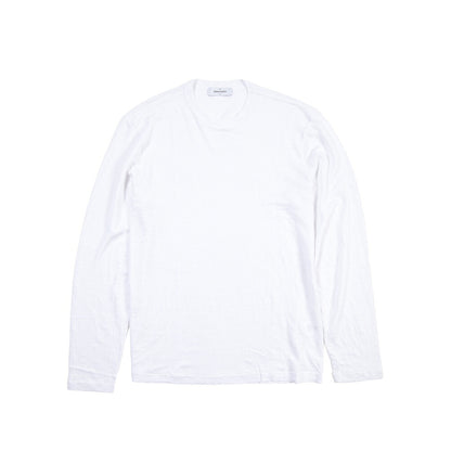GRAN SASSO “LINO” リネン100% クルーネック長袖Tシャツ