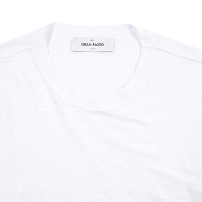 GRAN SASSO “LINO” リネン100% クルーネック長袖Tシャツ
