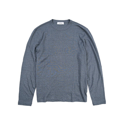 GRAN SASSO リネン100% クルーネック長袖Tシャツ