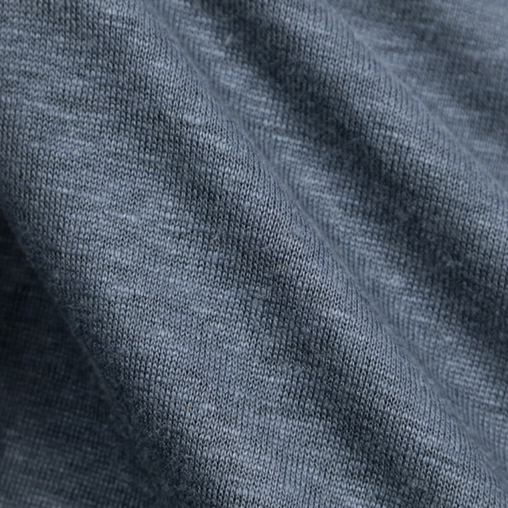 GRAN SASSO リネン100% クルーネック長袖Tシャツ