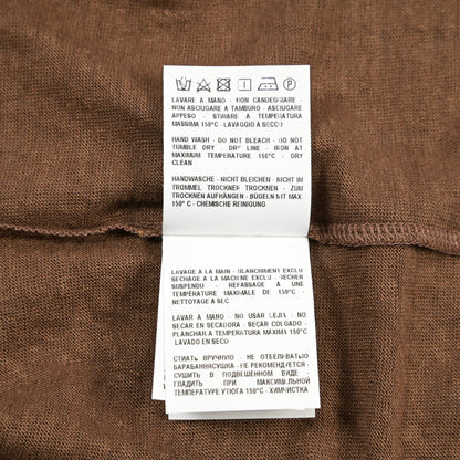 GRAN SASSO リネン100% クルーネック長袖Tシャツ