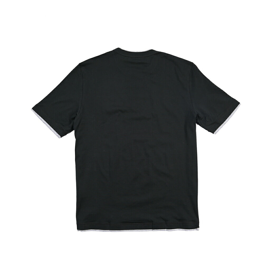 GRAN SASSO コットン100% クルーネック半袖Tシャツ