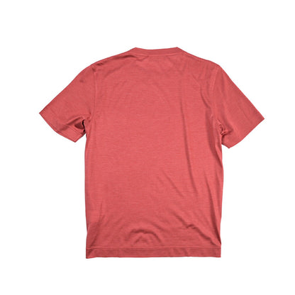 GRAN SASSO シルク100% クルーネック半袖Tシャツ