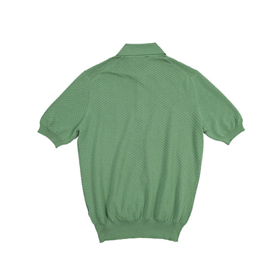 GRAN SASSO コットン100% 半袖ニットポロシャツ