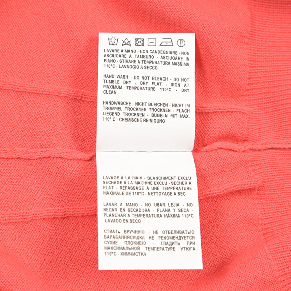 GRAN SASSO コットン100% スキッパーカラー半袖ニットポロシャツ