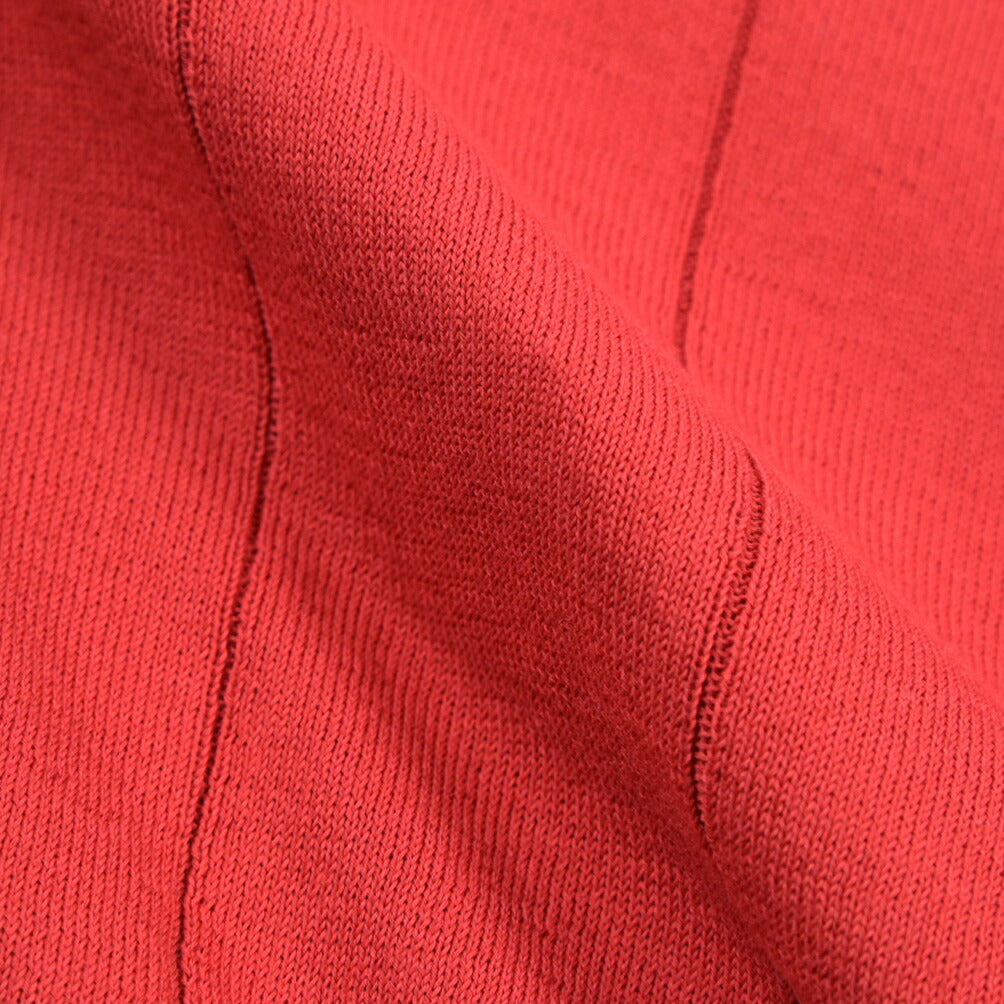 GRAN SASSO コットン100% スキッパーカラー半袖ニットポロシャツ