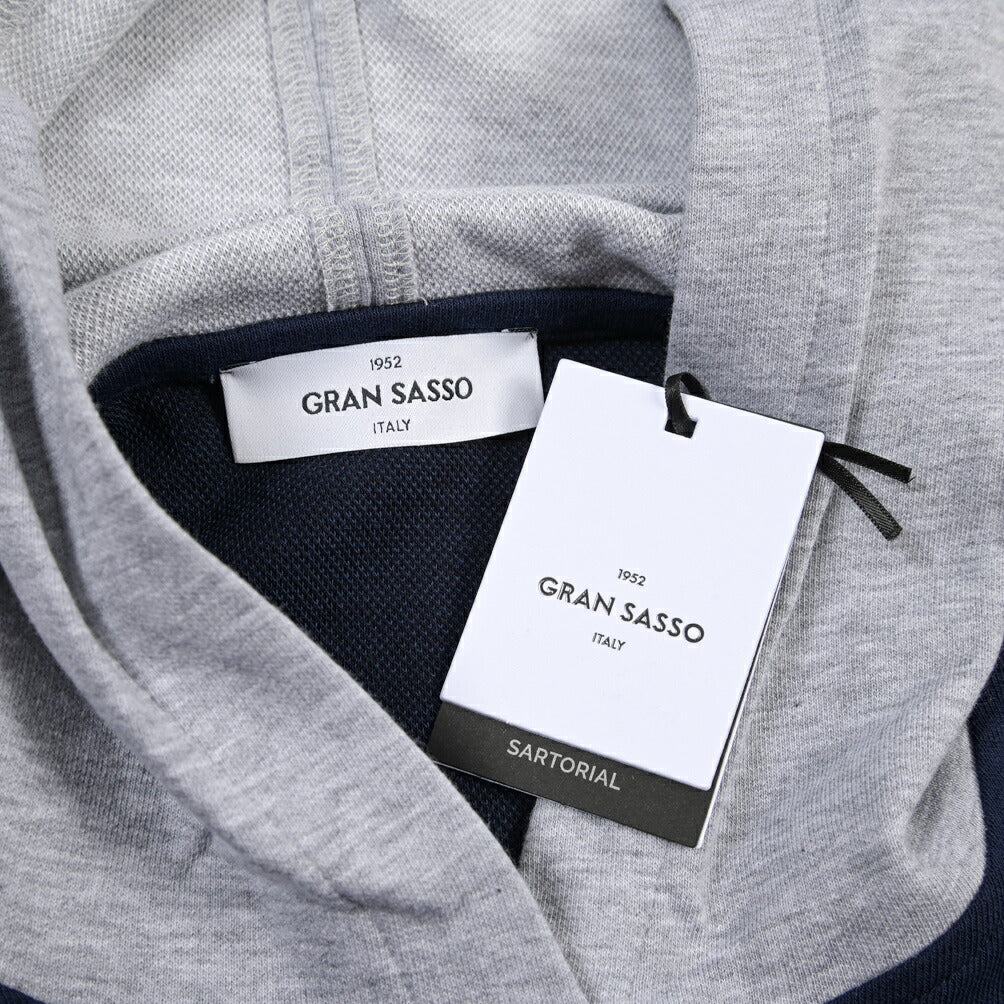 GRAN SASSO コットン 半袖パーカー