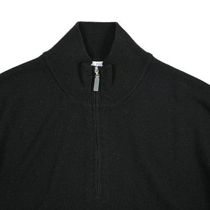 GRAN SASSO カシミヤ100% ハーフジップハイゲージニットセーター