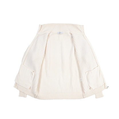 GRAN SASSO カシミヤ100% スタンドカラージップアップローゲージニットセーター