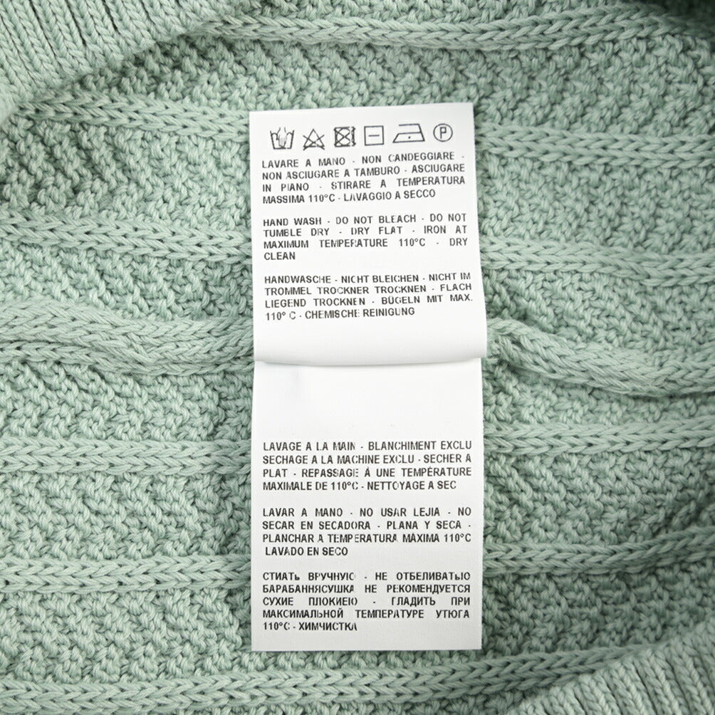 GRAN SASSO コットン100% スキッパーカラー半袖ニットポロシャツ